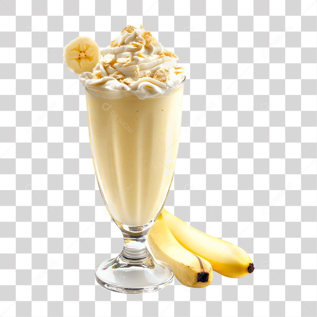 Milk-shake de Banana PNG Transparente