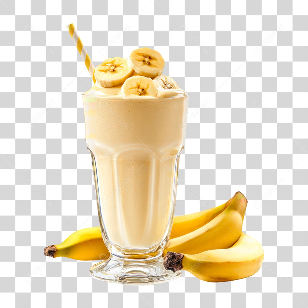 Transparent PNG Banana Milkshake