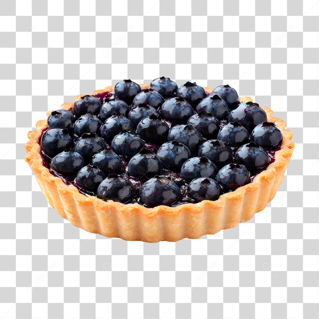 Tigela com Mirtilo PNG Transparente