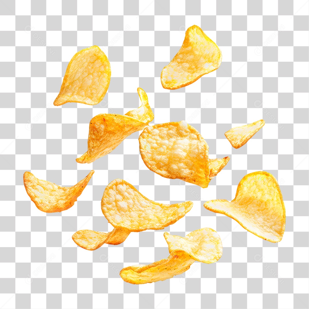 Batata Chips PNG Transparente
