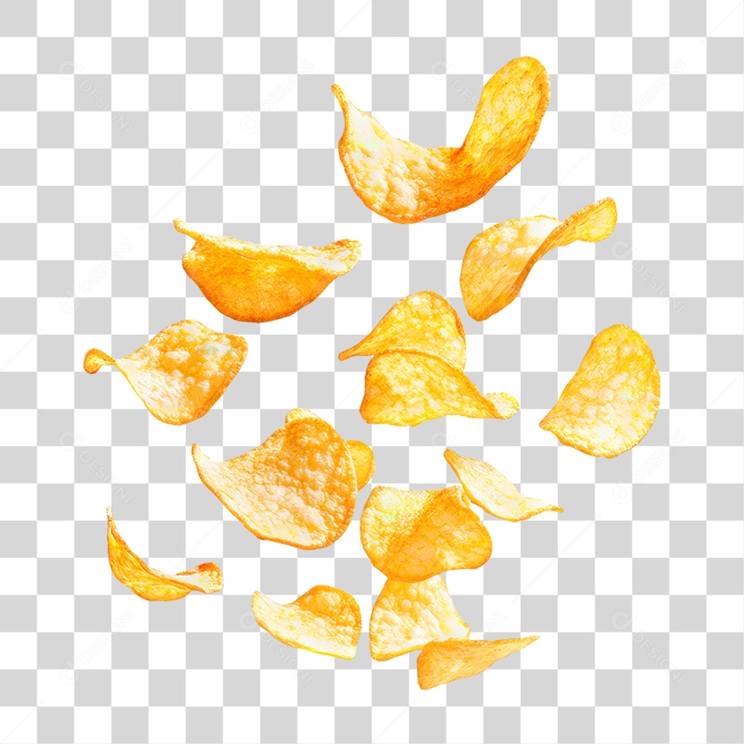 Batata Chips PNG Transparente