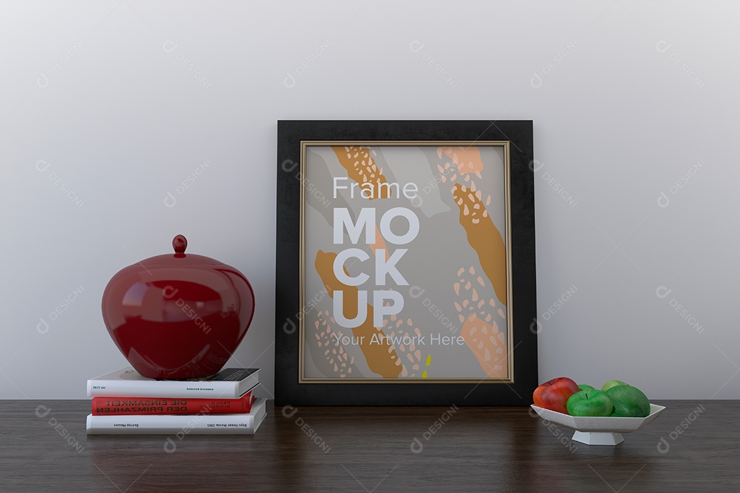 Moldura de Quadro Mockup PSD Editável