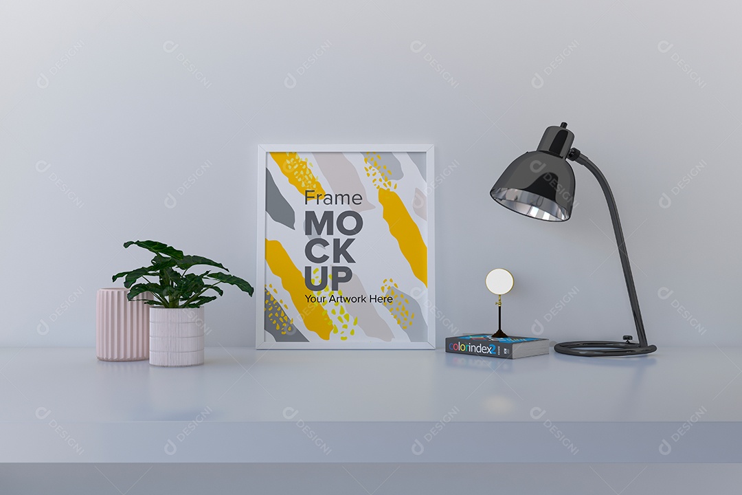 Moldura de Quadro Mockup PSD Editável