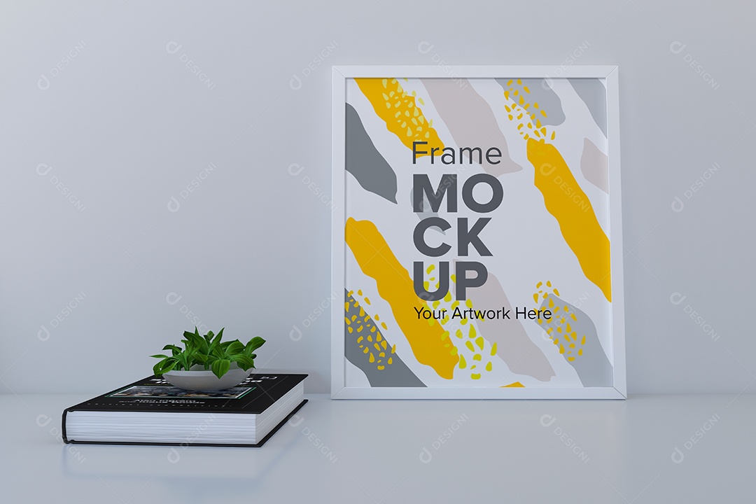 Moldura de Quadro Mockup PSD Editável