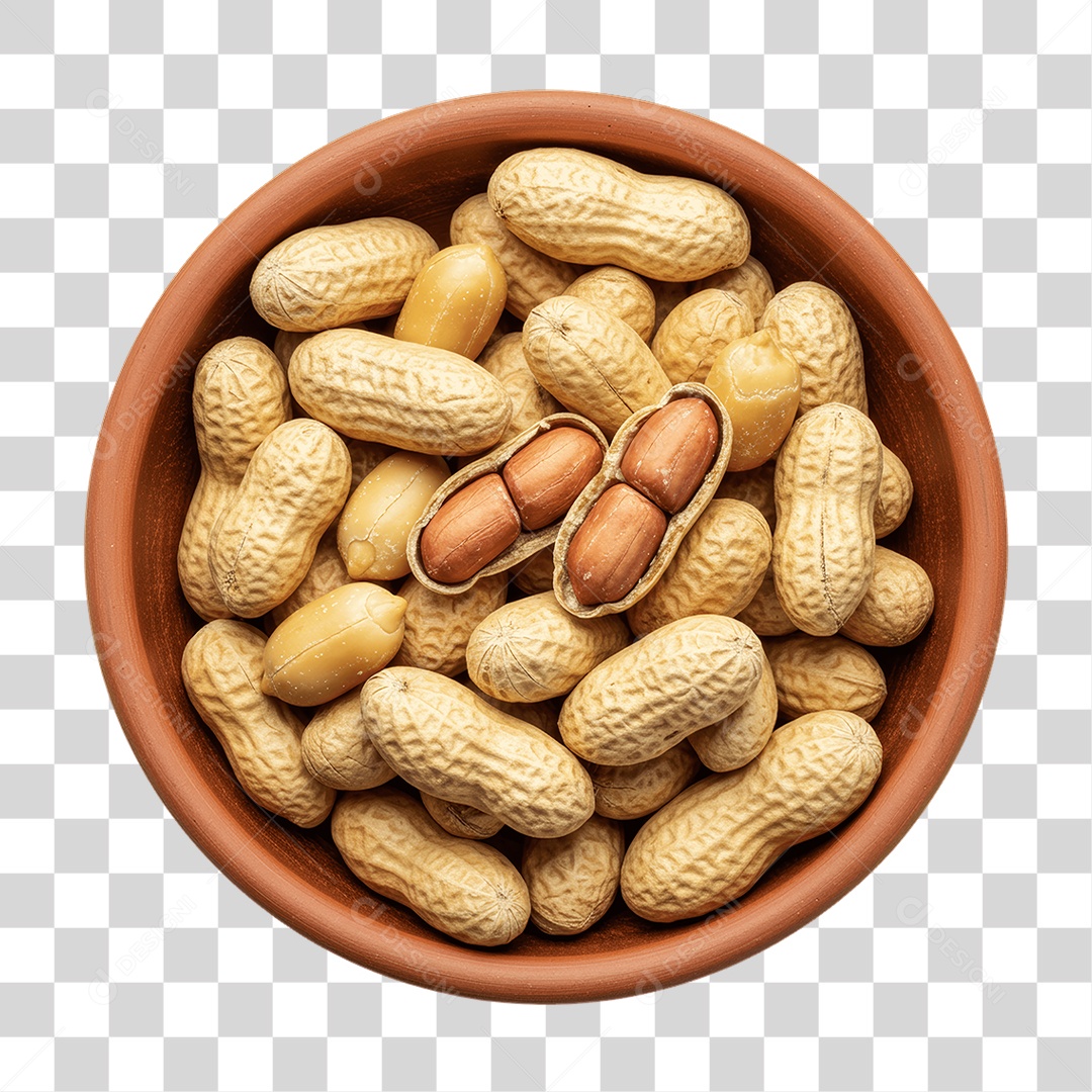 Porção de Amendoim Grãos PNG Transparente