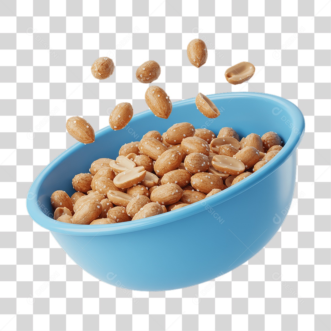 Porção de Amendoim Grãos PNG Transparente