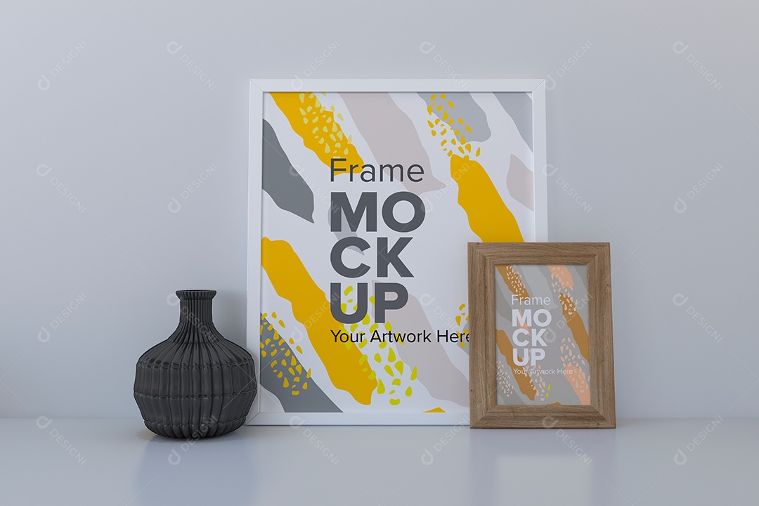 Moldura de Quadro Mockup PSD Editável