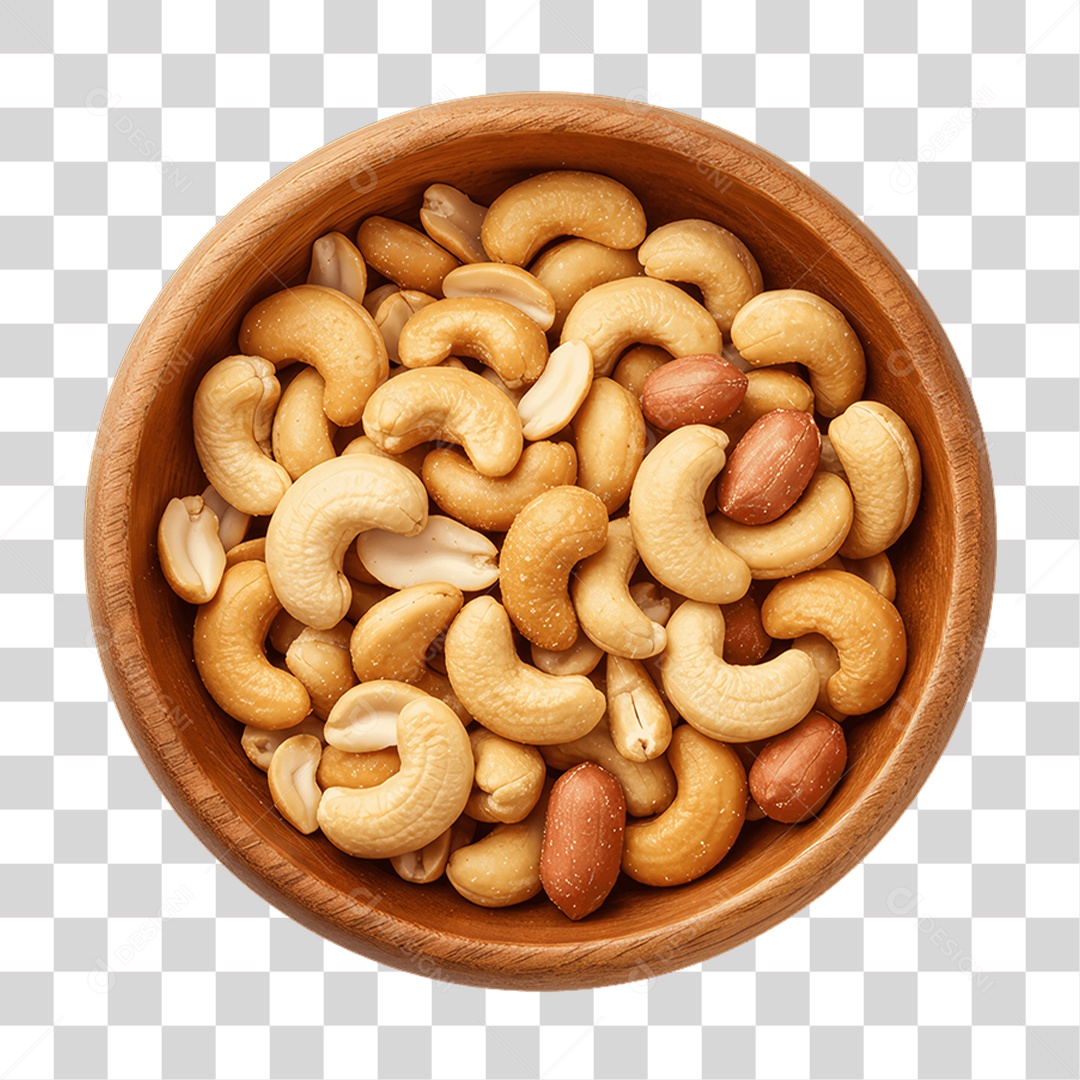 Porção de Castanhas PNG Transparente