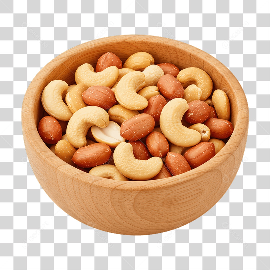 Porção de Castanhas PNG Transparente