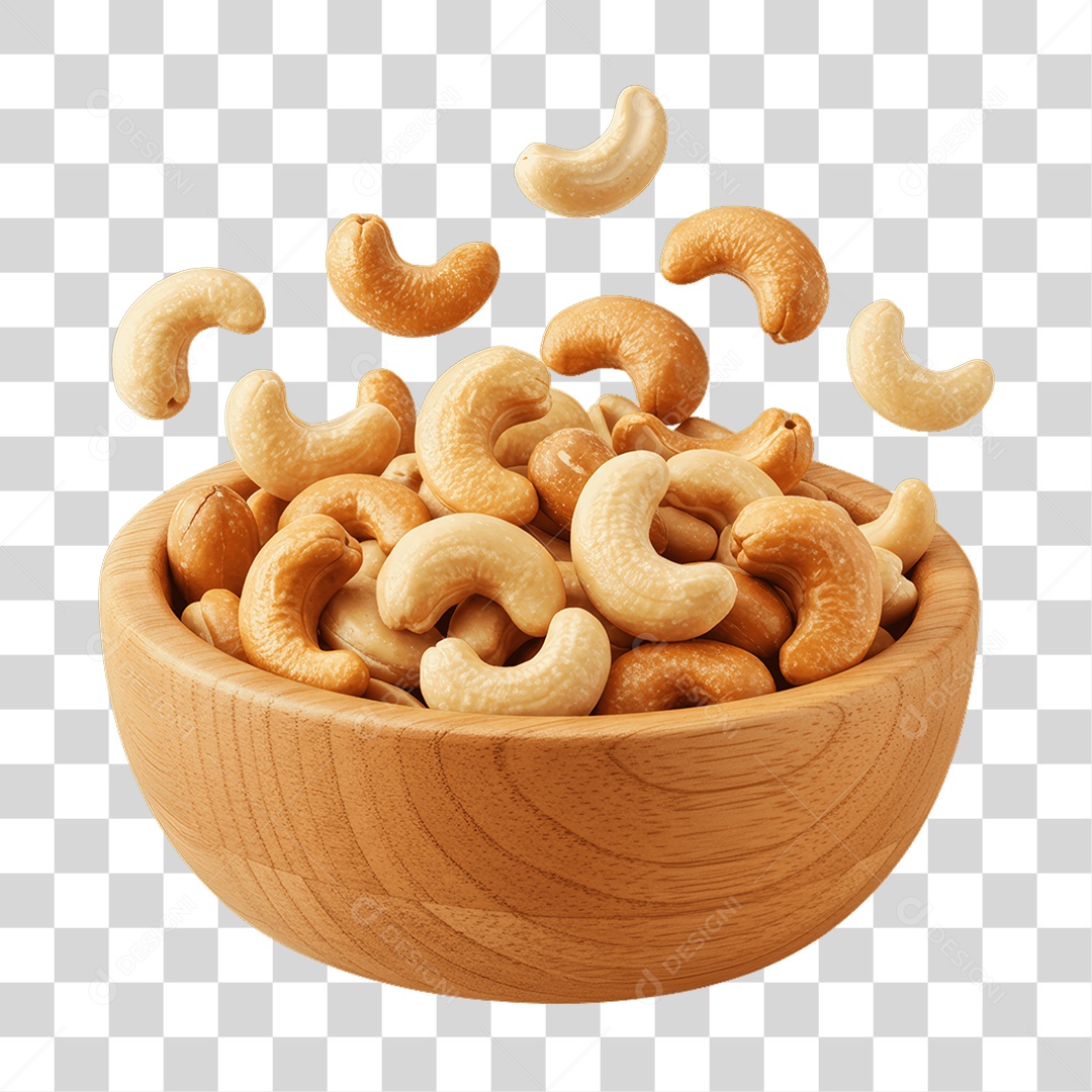 Porção de Castanhas PNG Transparente