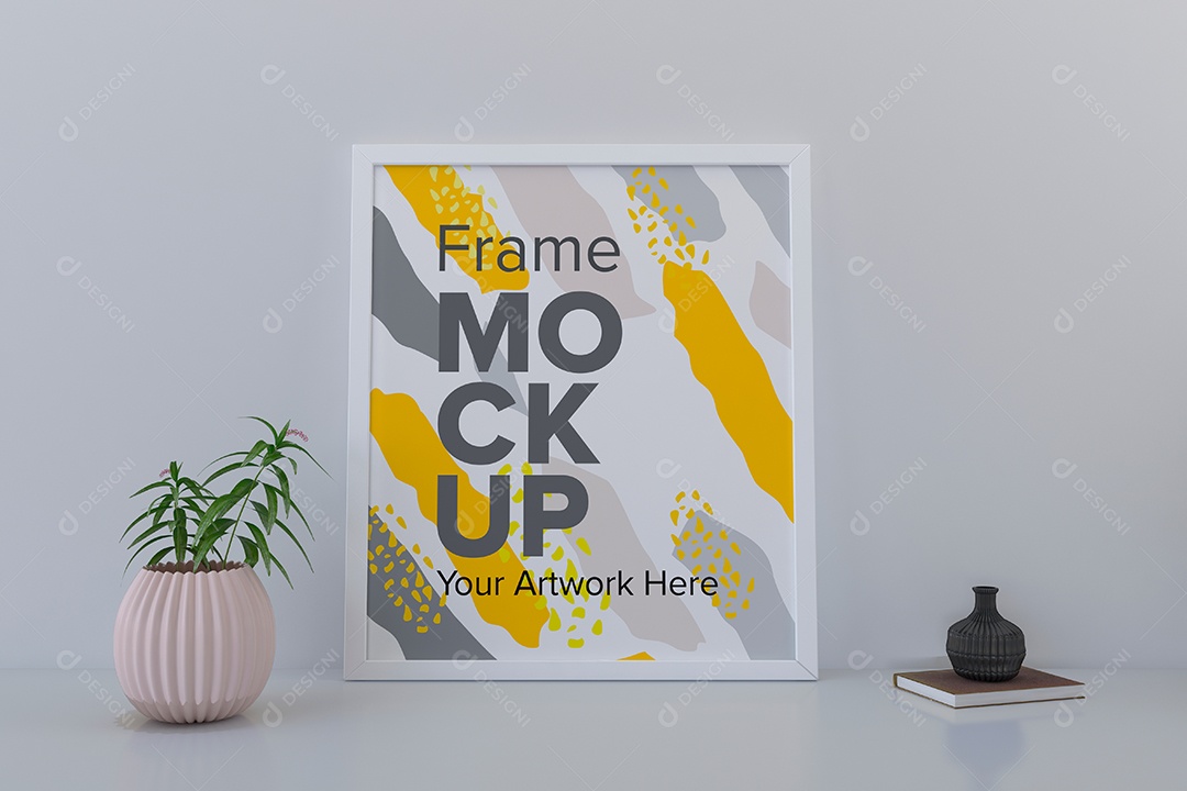Moldura de Quadro Mockup PSD Editável