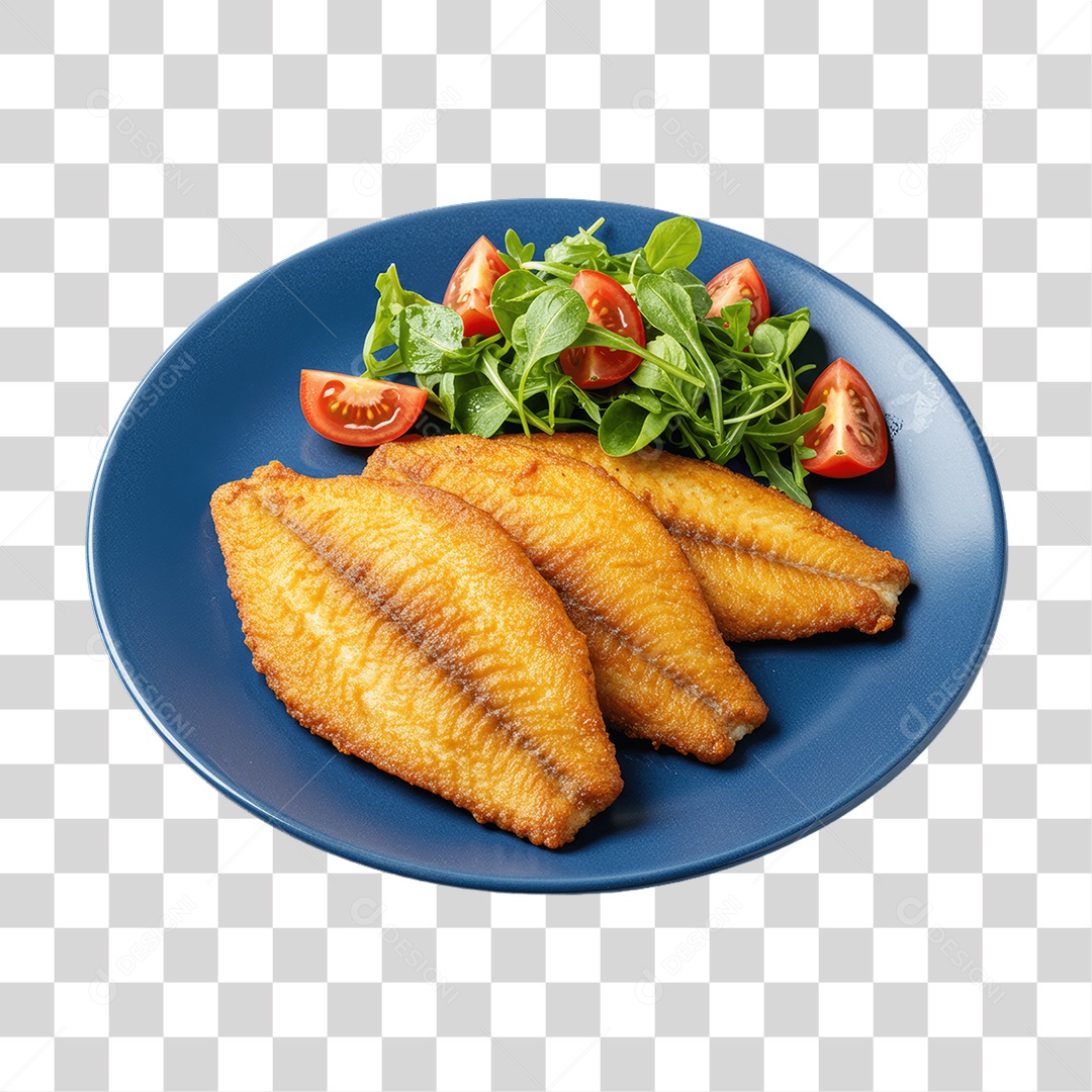 Transparent PNG Fried Fish Portion