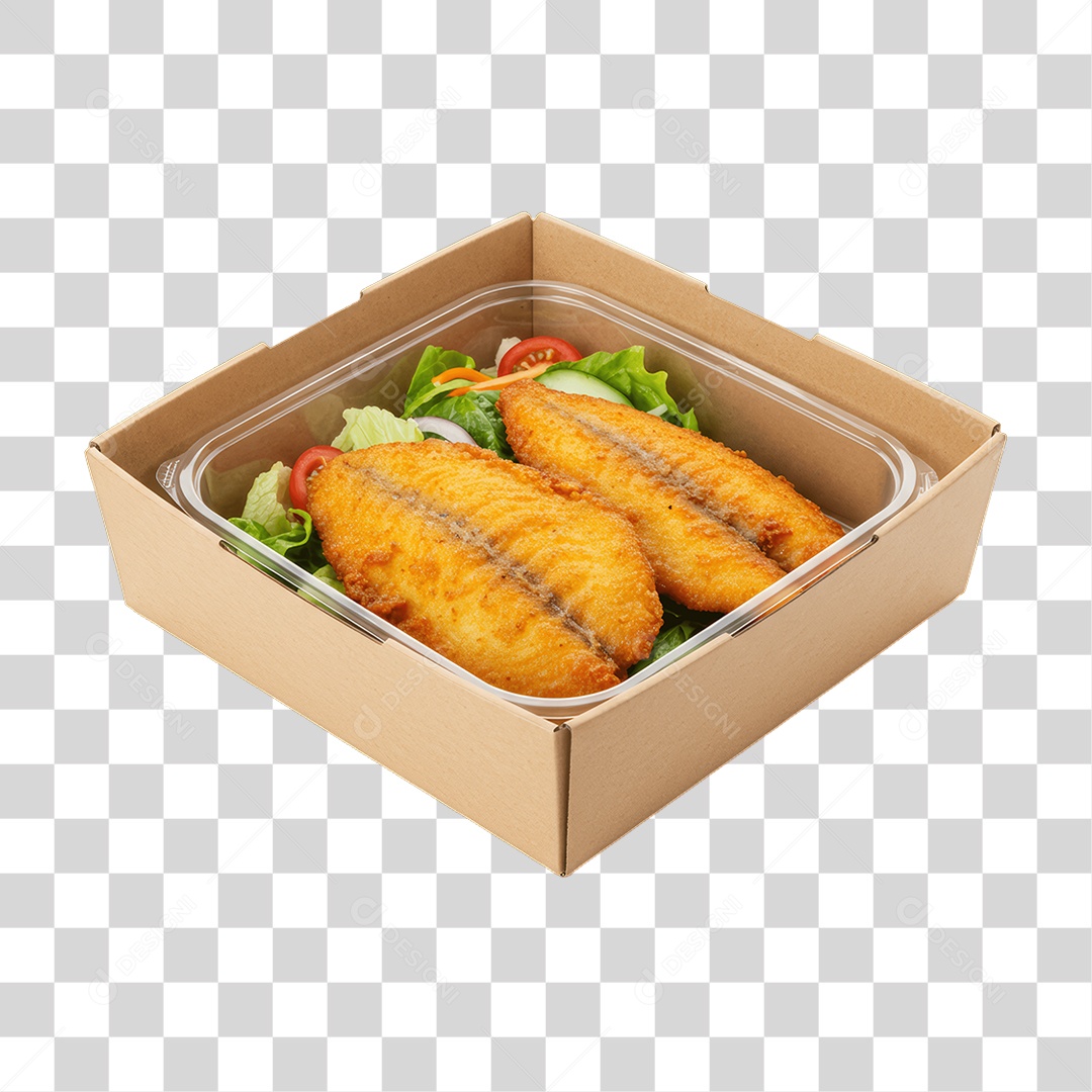 Transparent PNG Fried Fish Portion