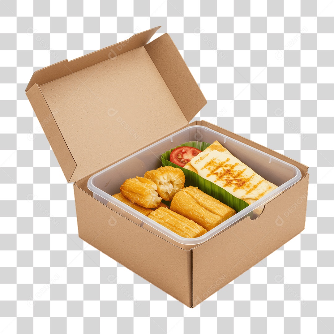 Porção de Mandioca Frita PNG Transparente