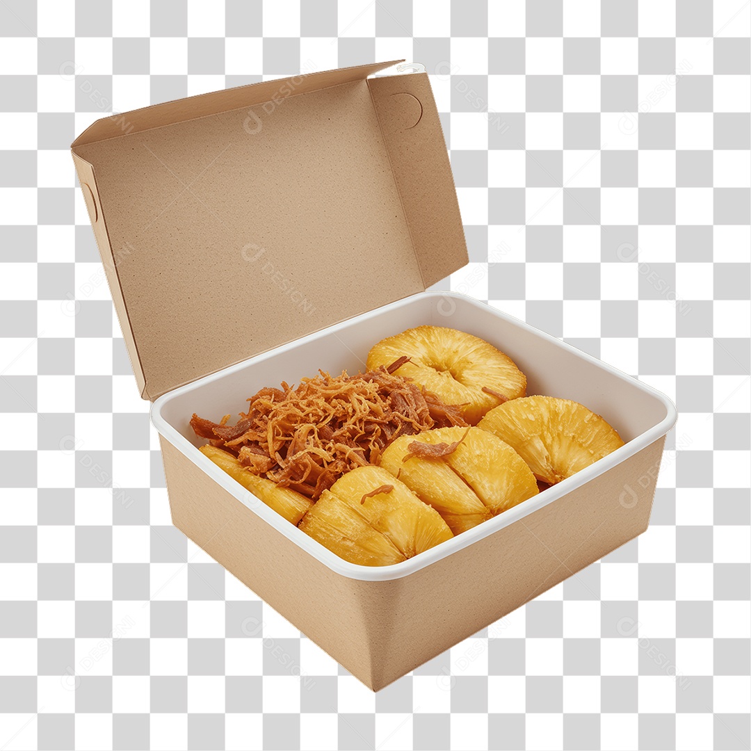 Porção de Mandioca Frita PNG Transparente
