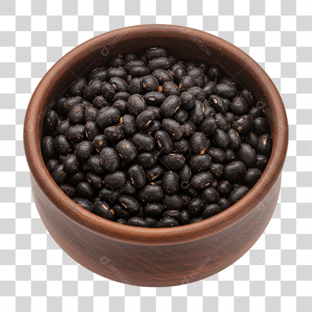 Porção de Feijão em Tigela PNG Transparente