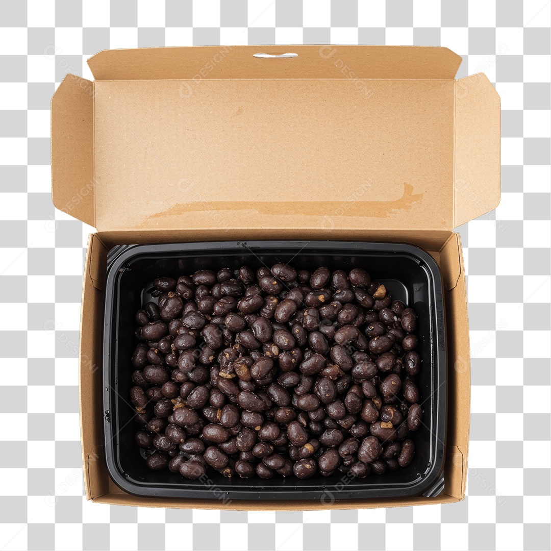 Porção de Feijão em Tigela PNG Transparente