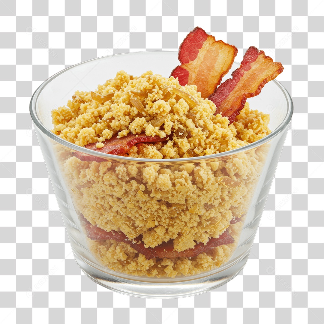 Vasilha com Farofa PNG Transparente