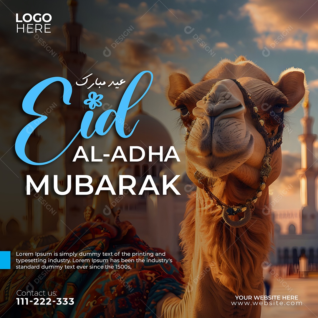 Profeta Muhhamad Social Media PSD Editável