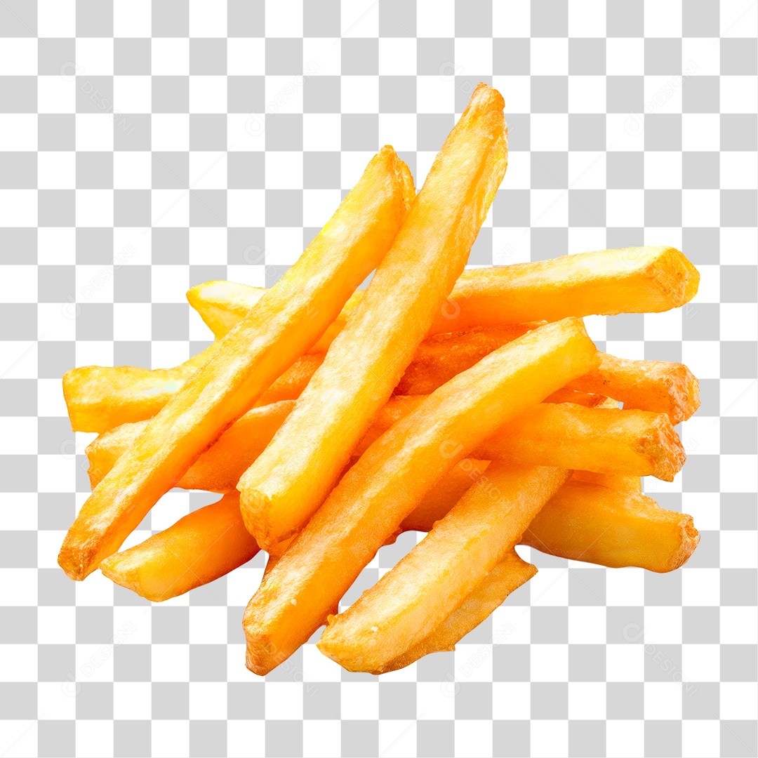 Porção de Batata Frita PNG Transparente