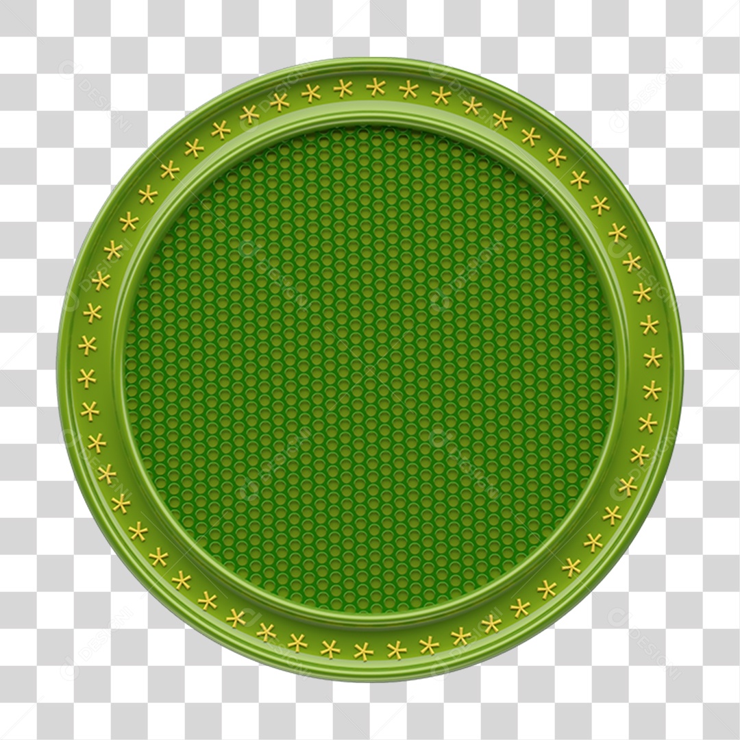 Elemento 3D Placa de Metal Escudo PNG Transparente