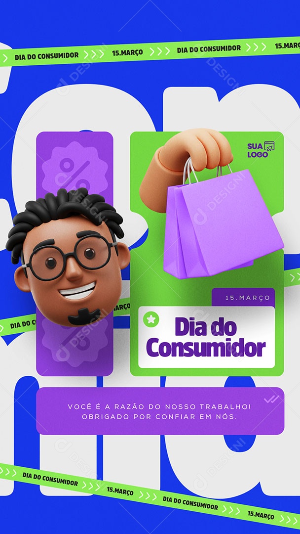 Story Dia Do Consumidor 15 De Março Social Media PSD Editável