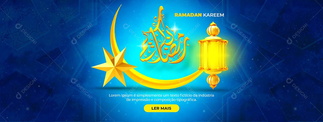 Social Media Banner Ramadan Kareem PSD Editável