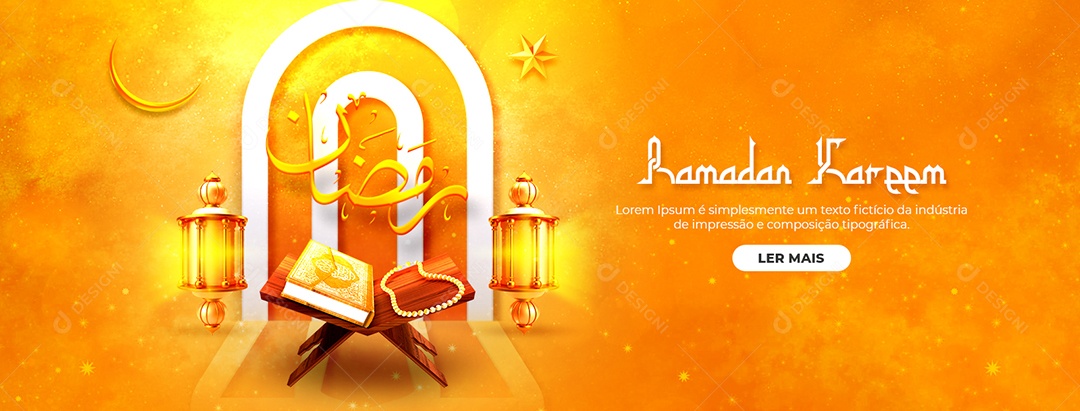 Social Media Banner Ramadan Kareem PSD Editável