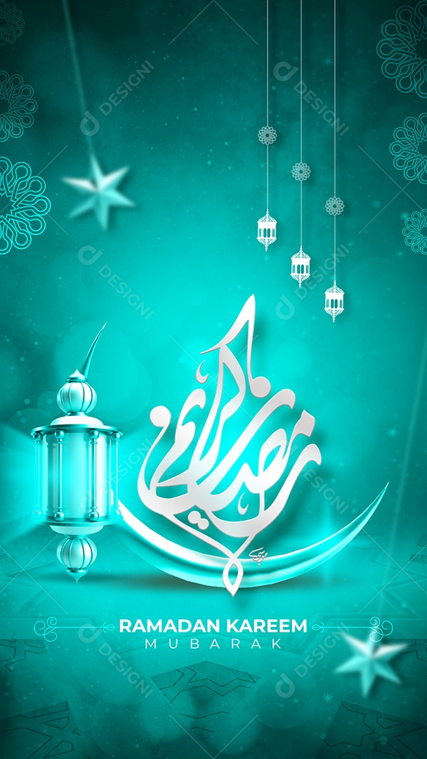 Social Media Story Ramadan Kareem Mubarak PSD Editável
