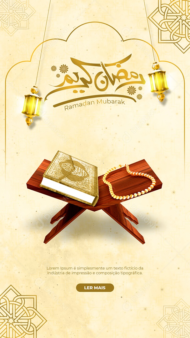 Social Media Story Ramadan Mubarak PSD Editável