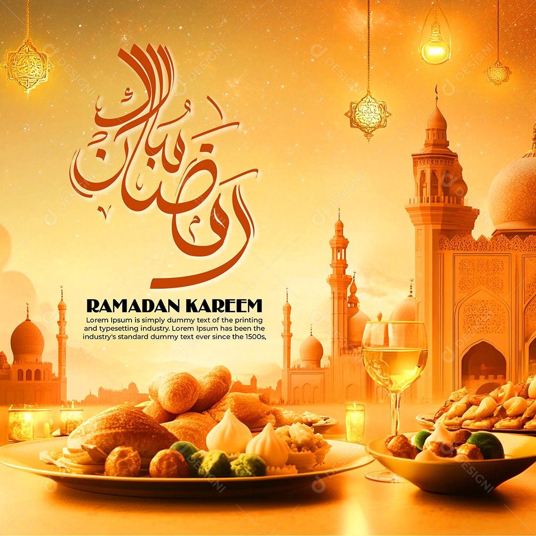 Bem Vindo Ramadan Kareem Social Media PSD Editável
