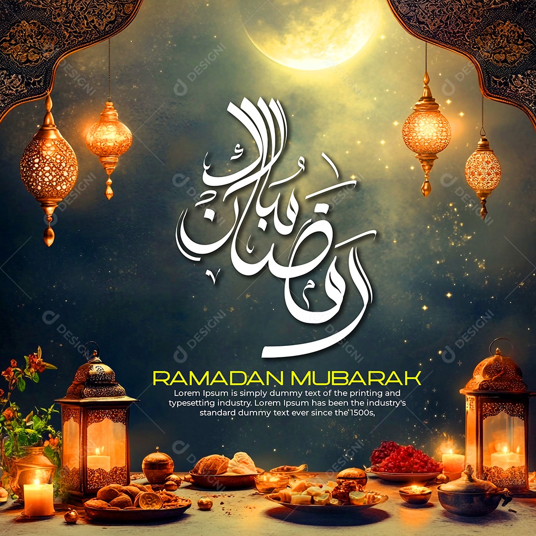 Bem Vindo Ramadan Kareem Social Media PSD Editável