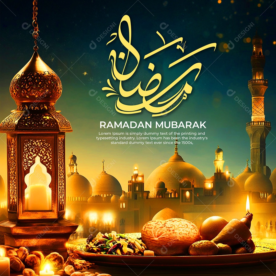 Bem Vindo Ramadan Kareem Social Media PSD Editável