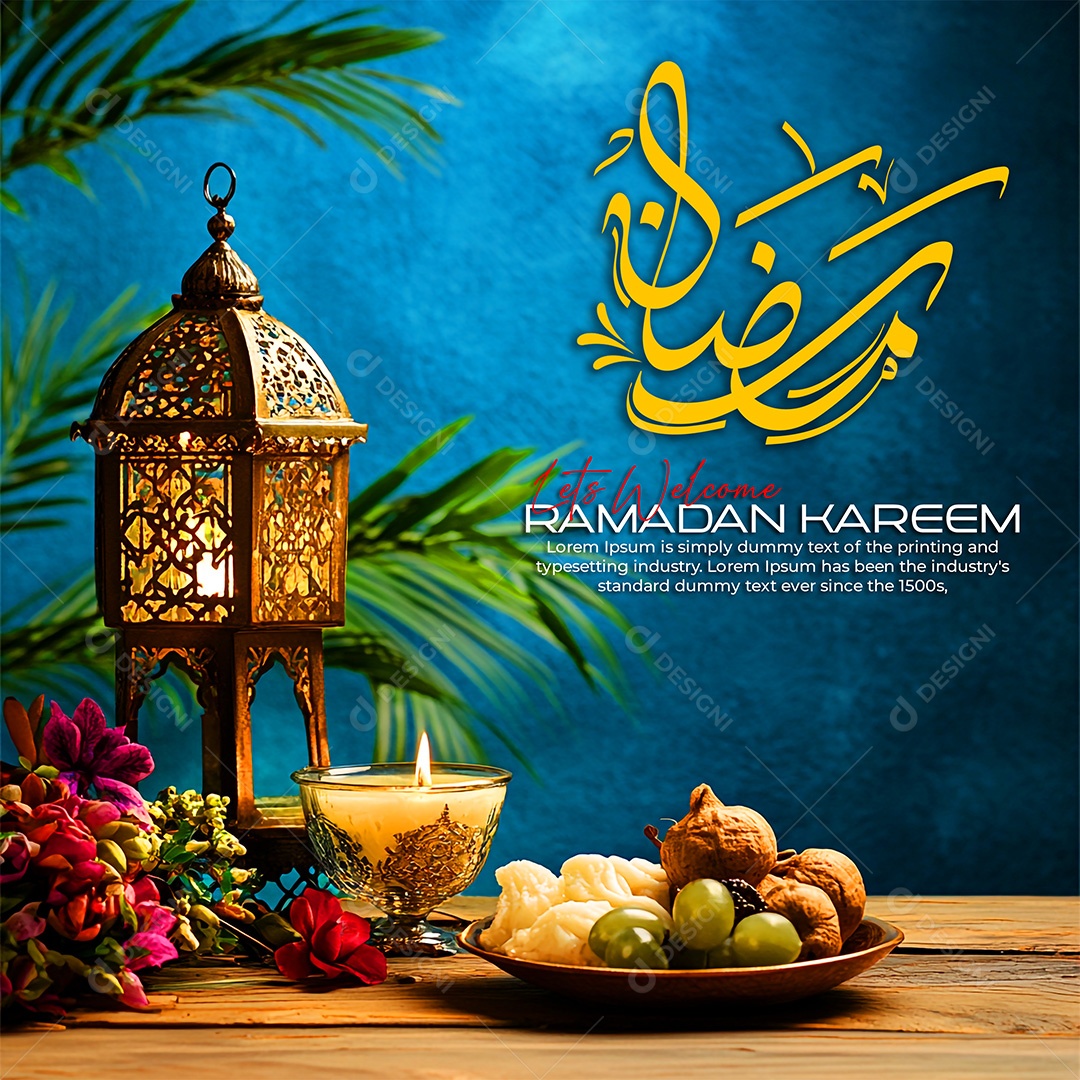 Bem Vindo Ramadan Kareem Social Media PSD Editável