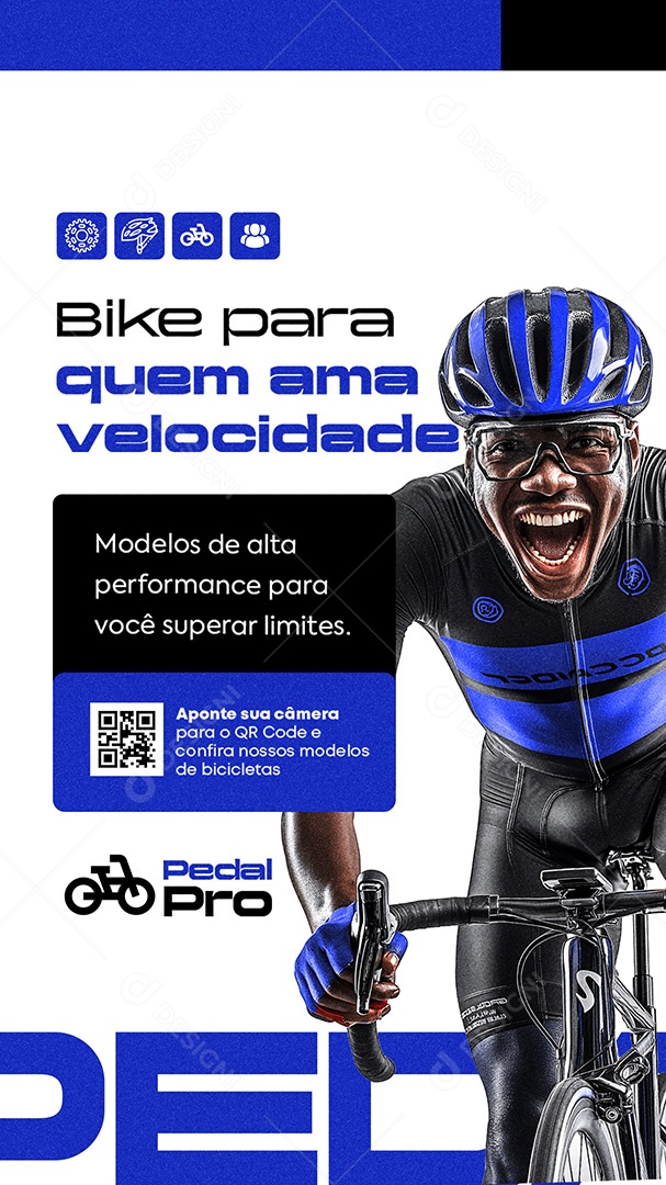 Story Bicicletaria Bike para Quem Ama Velocidade Social Media PSD Editável