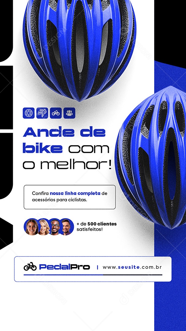 Story Bicicletaria Ande de Bike Com o Melhor Social Media PSD Editável