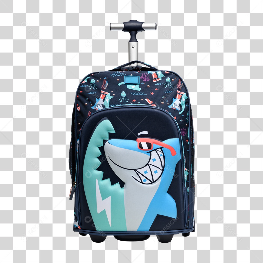 Mochila Escolar Infantil PNG Transparente