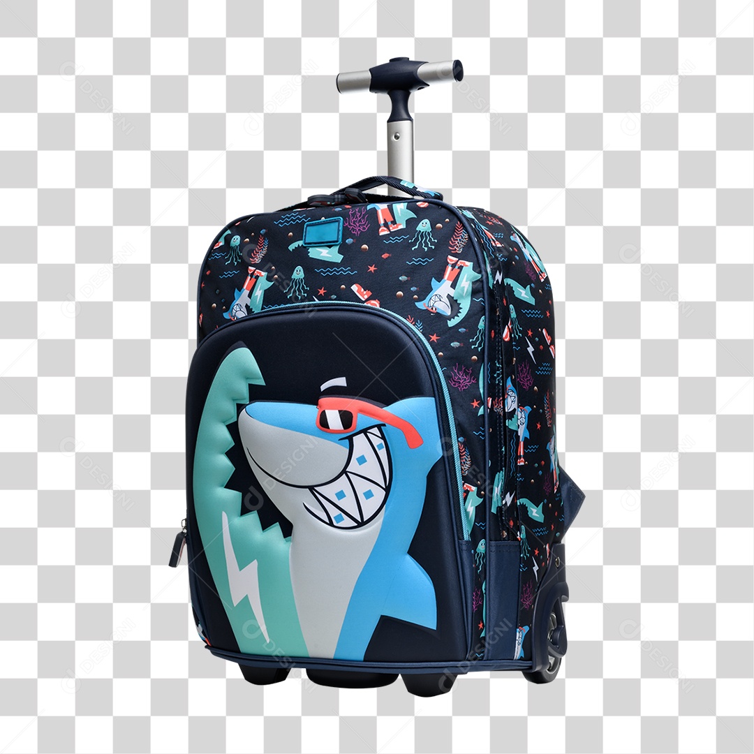 Mochila Escolar Infantil PNG Transparente