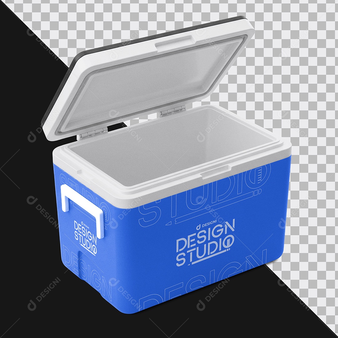 Mockup Cooler Vazio PSD Editável
