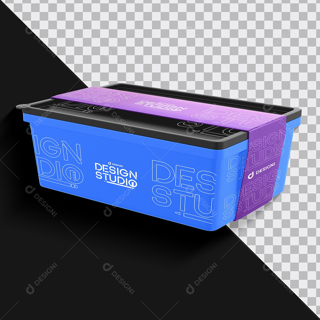 Mockup Pote de Sorvete PSD Editável