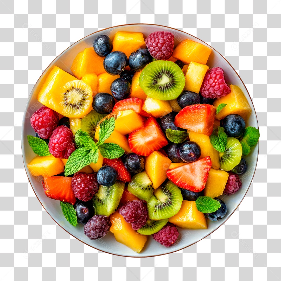 Salada de Frutas PNG Transparente