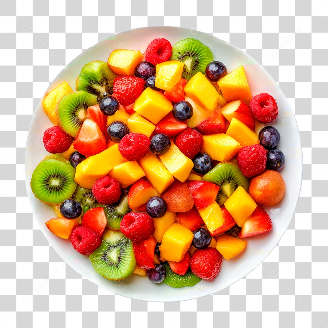 Salada de Frutas PNG Transparente