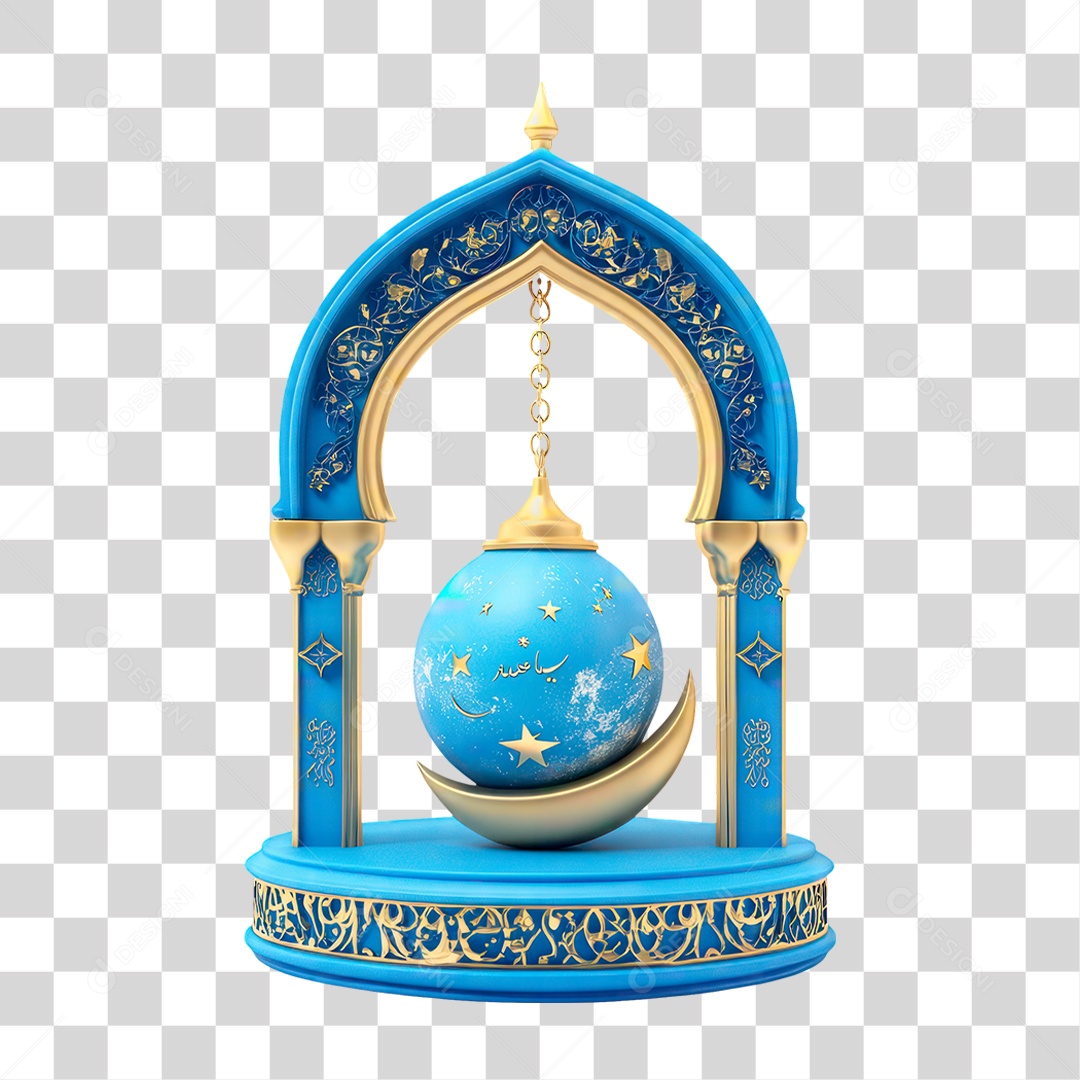 Arco com Lua PNG Transparente