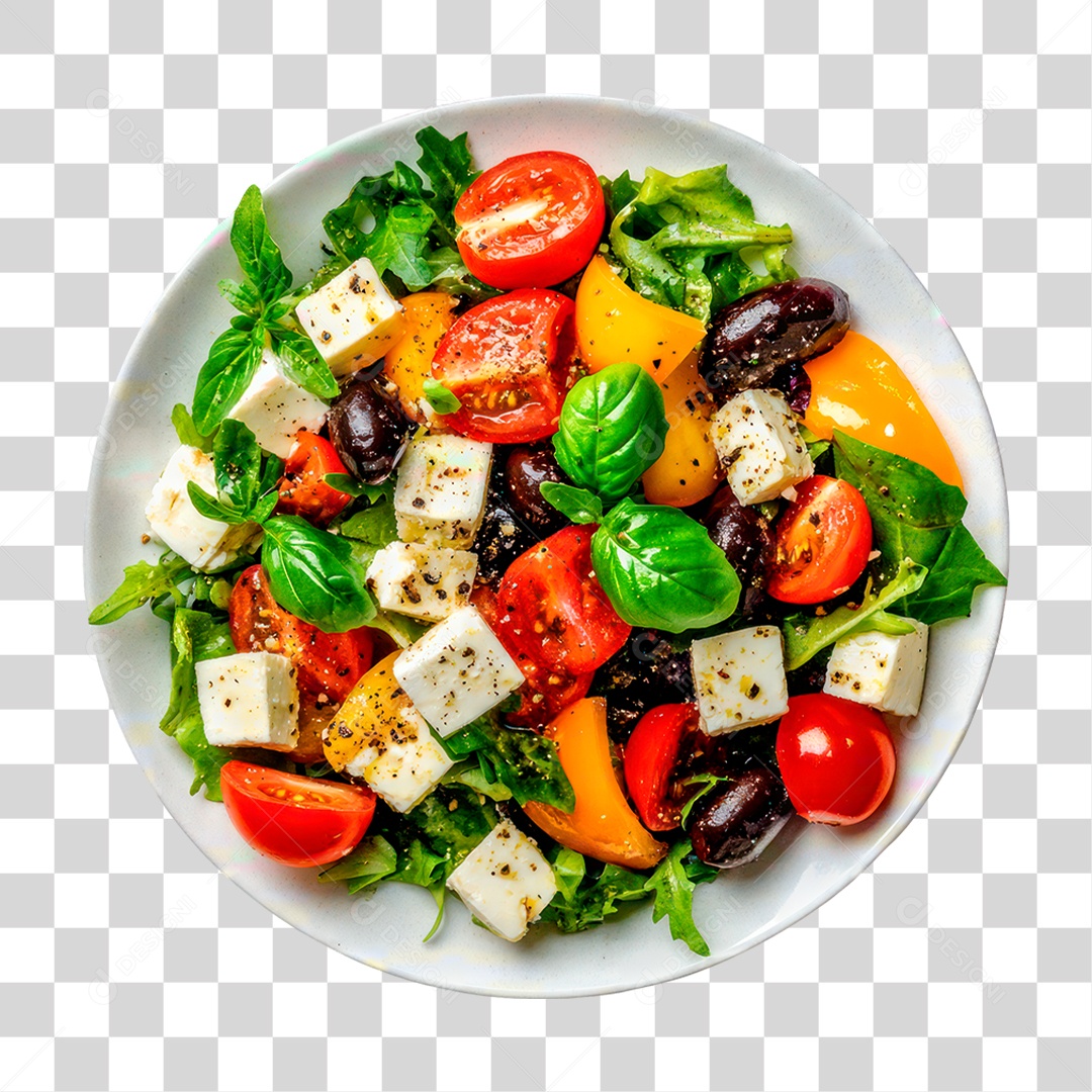 Prato de Salada PNG Transparente