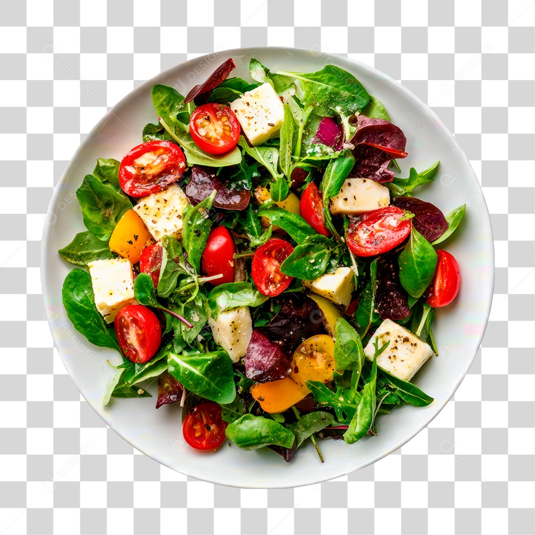 Prato de Salada PNG Transparente