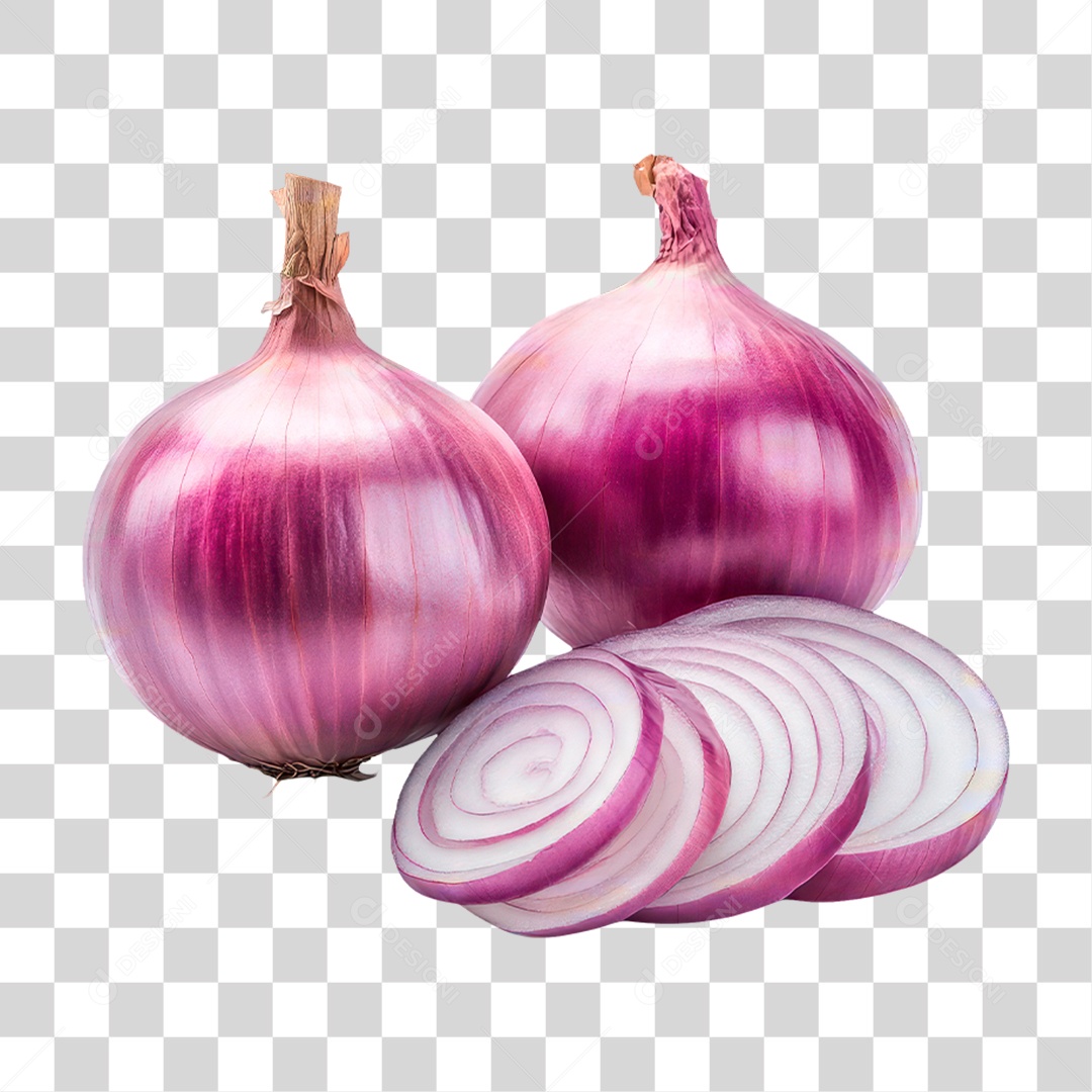 Cebola Roxa PNG Transparente