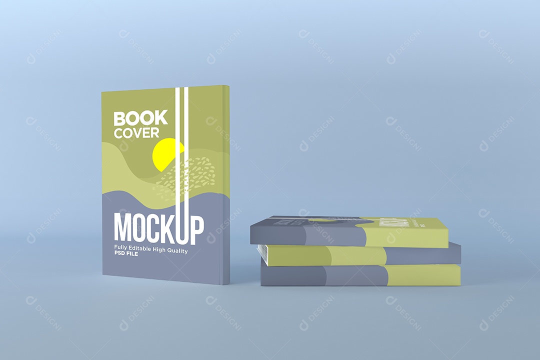 Mockup de Livros PSD Editável