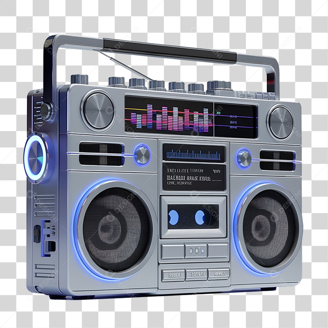 Caixa de Som Antiga PNG Transparente