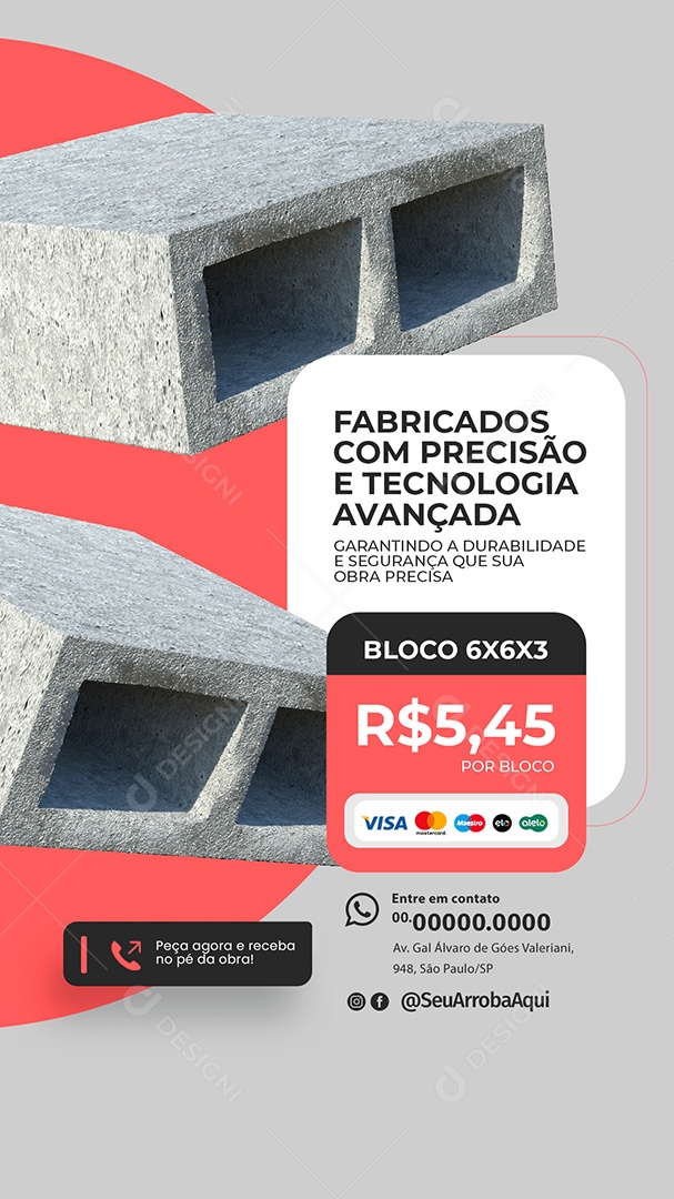 Story Fabricados com Precisão e Tecnologia Avançada Social Media PSD Editável
