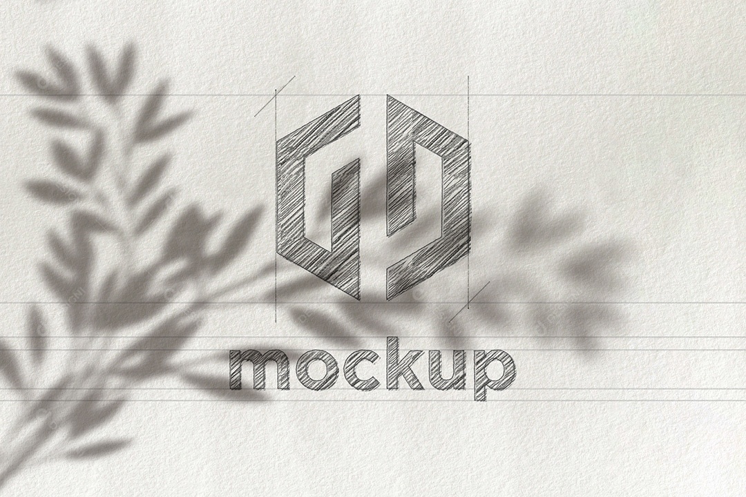 Modelo de Logo Mockup PSD Editável